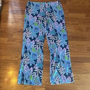 Lilly Pulitzer Floral Patterned Wide-Leg Pants